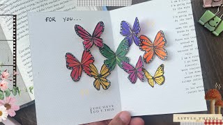 Cute Butterfly Pop Up Card 🦋  Paper Craft  Easy DIY [upl. by Surbeck111]