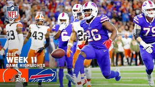 Cleveland Browns vs Buffalo Bills  2022 Week 11 Game Highlights [upl. by Ritchie859]