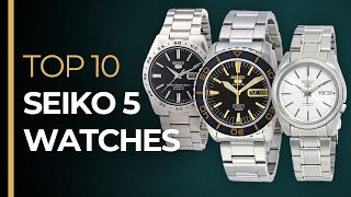 Top 10 SEIKO 5 Watches  The BEST Watches for Under 200 [upl. by East]