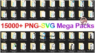 SVG Ultimate MEGAPACK  15000 PNG SVG Mega Packs  SVG Ultimate MEGAPACK [upl. by Pillihp]