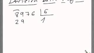 División de un número de 4 cifras entre un divisor de 1 [upl. by Mota]