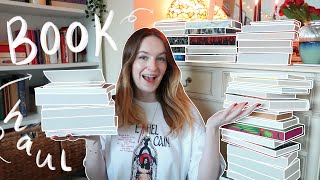 HUGE 50 book haul… time to go on a book buying ban 📚🩷✨ [upl. by Ko]