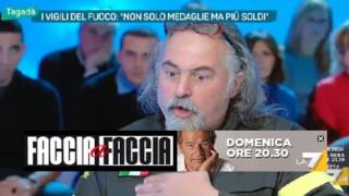 Il vigile del fuoco umilia il deputato del Pd [upl. by Yruok]