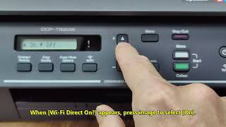 Brother Ink Tank Printer Wi Fi Direct Setting DCPT520W DCPT720DW DCPT820DW MFCT920DW brother [upl. by Nyl429]