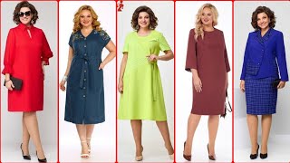 Most beautiful and gorgeous plus size mother of the bride dresses  trendy party wear dress 2024 [upl. by Riamu790]