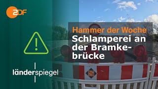 Schlamperei an der Bramkebrücke  Hammer der Woche vom 030224  ZDF [upl. by Budding525]