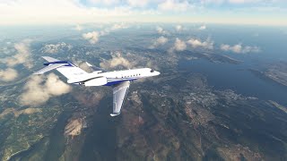 MSFS Munchen Josef Strauss EDDM  Athens Eleftherios Venizelos LGAV full flight vatsim Longitude [upl. by Nodaj]