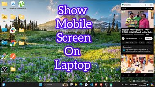 Share Mobile Phone Screen on Laptop without USB2024 [upl. by Nomelihp]