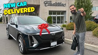 New cadillac 2024 electric car ki delivery lene agae 😍 [upl. by Hedvah]