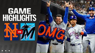 Mets vs Marlins Game Highlights 72224  MLB Highlights [upl. by Licha]