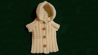 cappottino da neonato alluncinetto  tutorial crochet baby coat [upl. by Loredana]