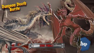 Dungeon Death Battle COCKATRICE vs IMP  Semi Final Fight [upl. by Hgielrahc]