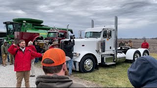 2017 Peterbilt 389 Glider Day Cab Semi with 34493 Miles Sold on Chillicothe MO Farm Auction [upl. by Anyl]