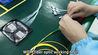 WDM fiber optic working test [upl. by Aigil371]