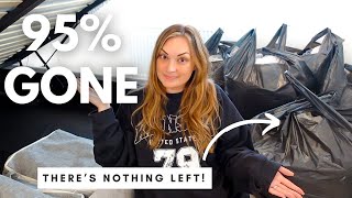 NEW HUGE CLOTHES DECLUTTER 2024 🔥 MESSY TO MINIMALIST ✨ GETTING RID OF EVERYTHING I OWN 🤦🏼‍♀️ [upl. by Oakes]