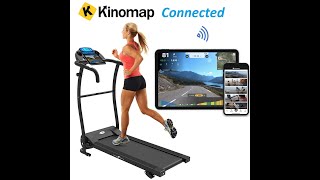 BLUETOOTH NERO PRO TREADMILL Electric Motorised Folding Running Machine EP 47 [upl. by Ekenna]