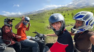 Nischay Aur Abhishek ki Bike race on last day in Shahdag  competition [upl. by Enirrok701]