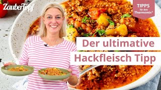 😍💡Nie wieder matschiges Hackfleisch – der ultimative Tipp  Thermomix® Tipps [upl. by Nolrac]