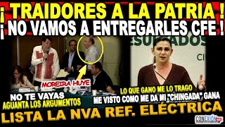 ¡No te vayas Aguanta los argumentos Noroña contra Moreira reforma eléctrica va empezó discusión [upl. by Nayek489]