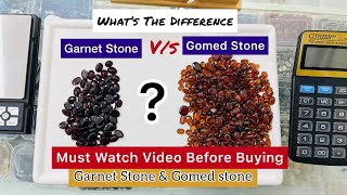 Is Gomed and garnet same   Difference Between Gomed and Garnet Stone in Hindi [upl. by Seiter]