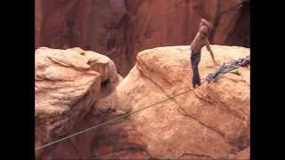 Slacklining  Moab [upl. by Aibonez]