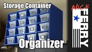 Ⓕ How to Make a Storage Container Organizer ep22 [upl. by Lozano]