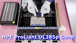 HP ProLiant DL385p Gen 8 G8 Server Review amp Overview  Memory Install Tips  How to Configure System [upl. by Hollenbeck639]