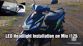 MIO SOUL I 115 6 LED HEADLIGHT Install and Review [upl. by Rechaba135]