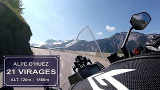 Alpes dHuez 21 Lacets KTM 1290 Super Duke GT [upl. by Pet]