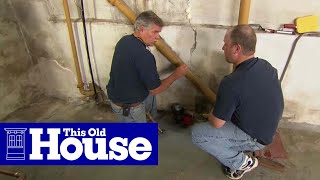 How to Repair a Crack in a Concrete Foundation  This Old House [upl. by Nyloc]