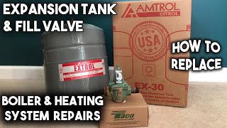 Replace an Expansion Tank and Boiler Fill Valve  How To [upl. by Akinaj]