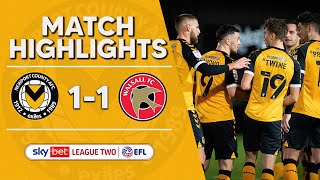 HIGHLIGHTS  Newport County v Walsall [upl. by Schuster]