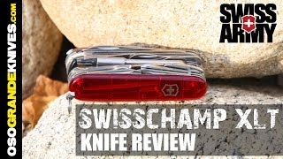 Victorinox Swiss Army SwissChamp XLT Knife Review  OsoGrandeKnives [upl. by Atilehs]