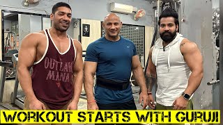 Chest Back Shoulder Workout Full Body Workout With Guru ji🙏🏼 [upl. by Lebyram246]