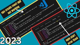 how to fix create react app problem  how to fix npm start problem in hindi [upl. by Corri]