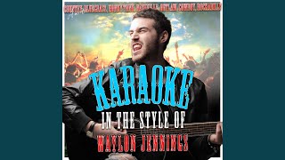 Waymores Blues In the Style of Waylon Jennings Karaoke Version [upl. by Adner]