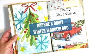 🎄 Daphne’s Diary Magazine Journal Series  Winter Wonderland 🎄 [upl. by Ylekalb985]