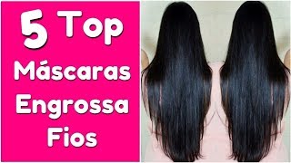 Top 5 Máscaras Engrossa Cabelos Ralos e Finos [upl. by Bryon]