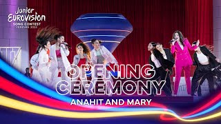 Anahit amp Mary  Tarber  Junior Eurovision 2022 Opening Ceremony [upl. by Suedama]