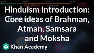 Hinduism Introduction Core ideas of Brahman Atman Samsara and Moksha  History  Khan Academy [upl. by Svoboda746]