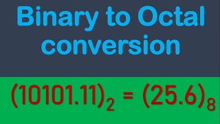 Binary to Octal [upl. by Kciwdahc]