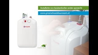 Installatie ELDOM 10 liter keukenboiler voor onder het aanrecht [upl. by Roshelle568]