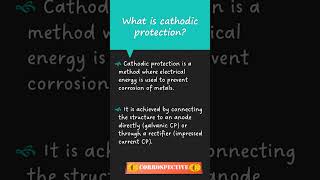 What is cathodic protection shorts cathodicprotection corrospective corrosion gateexam [upl. by Nyrac]