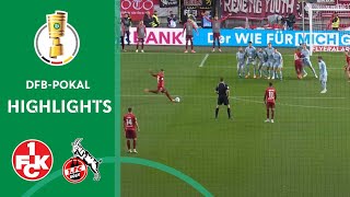 What a THRILLER  1 FC Kaiserslautern vs 1 FC Köln 32  Highlights  DFBPokal Second  Round 2 [upl. by Rehpitsirhc156]