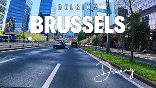 Exploring Brussels A Drive Through the Heart of Europe  4K HDR [upl. by Anha]