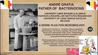 Belgium André Gratia 18931950 Microbiology Spark Plug Father of Bacteriocins [upl. by Ynnav]