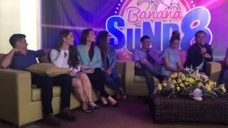 JC De Vera and Jessy Mendiolas love triangle with Pooh  Banana Sundae Presscon [upl. by Rodge]