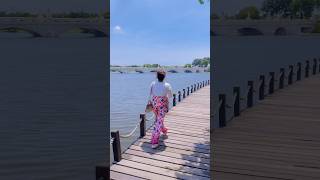 Most beautiful riverside walkways 😍👣💓 travel explore nature swiss taiwanvtuber shorts [upl. by Elokin]