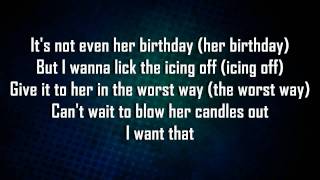 Rihanna Ft Chris Brown  Birthday Cake Remix Lyrics [upl. by Lerual463]