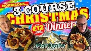 Is Morrisons 3 Course CHRISTMAS DINNER for £12 a Festive CRACKER or a BAD GIFT [upl. by Hal]